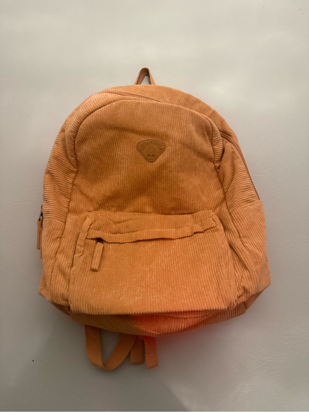 Billabong Corduroy Backpack in Camel Tan